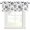 White, Black, Gray, variant on Kitchen Curtain Valance Sports Soccer Balls Rod Pocket Window Valances,Modern Minimalist Football Pattern Small Windows Treatment for Living Room Bedroom,42"x12"