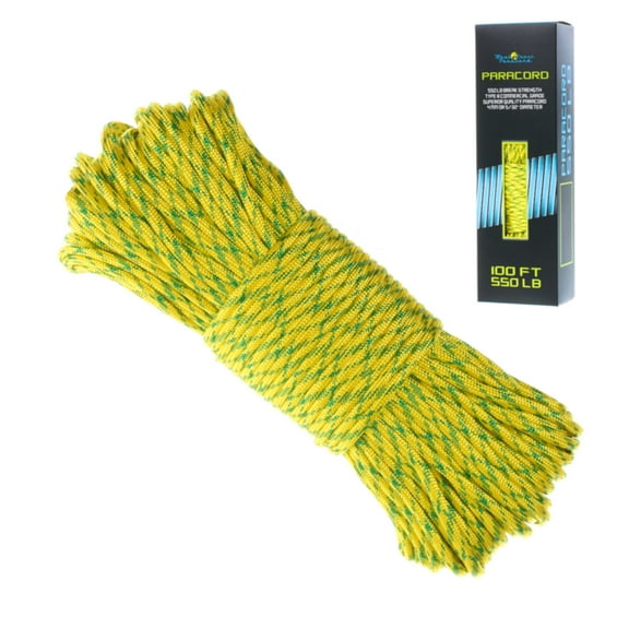 West Coast Paracord Boxed Paracord – 550 Parachute Cord in 100 Foot Lengths – Many Color Options