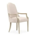 thumbnail image 3 of Michael Amini Malibu Crest Dining Arm Chair - Frosted Linen/Chardonnay, 3 of 12