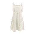 thumbnail image 4 of FcBaudy Camisole Sans Manches Robe Col en V, Robes d'Été pour Femmes, Robes de Mode pour Femmes Robe Unie Sans Manches à Bretelles avec Poches, 4 of 5