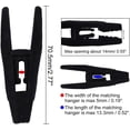 thumbnail image 2 of Paquete de 20 pinzas para colgar abrigos de terciopelo para perchas para pantalones de terciopelo, pinzas para colgar pantalones de terciopelo negro, alicates fuertes ideales para perchas de terciope JAMW Sencillez, 2 of 5