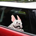thumbnail image 3 of 2PCS Black Car Sticker 22 * ​​16cm, 3D Car Stickers Dog Car Sticker Rear Window Sticker French Bulldog Self-Adhesive Hood Decals Door Wall Sticker, 3 of 5