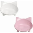 thumbnail image 2 of Cat Food Bowl Elevated Cat Bowl Ergonomic Cat Food Dish anti Vomiting Raised Cat Food Bowl Non Slip for Cats Dogs Summer Gift, 2 of 7