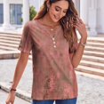 thumbnail image 6 of Womens Tops Blouses Short Sleeve Shirts for Women Short Sleeve Xl Crewneck Shirts for Women Loose Women Summer Clothes 2026 Women Summer Shirt on Sale, 6 of 9
