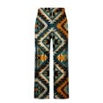 thumbnail image 4 of Pantalones largos para hombre, cintura elástica, transpirables, cómodos, suaves, informales, de playa, de poliéster., 4 of 5