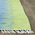 thumbnail image 2 of SAFAVIEH Montauk Tiana Abstract Cotton Area Rug, Green/Gold, 5' x 8', 2 of 5