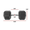 thumbnail image 3 of (2 pack) CAP Barbell Coated Hex Dumbbell, Single 45 Lbs., 3 of 9