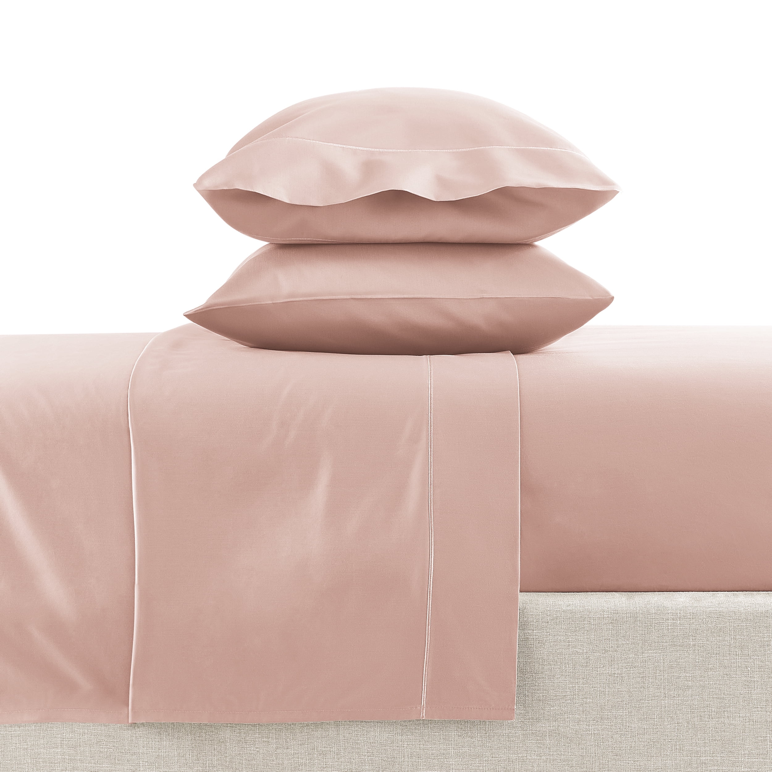Hotel Style 4-Piece 600 Thread Count Pink Egyptian Cotton Adult Bed Sheet Set, King - Deep Pocket, King Sheet Set