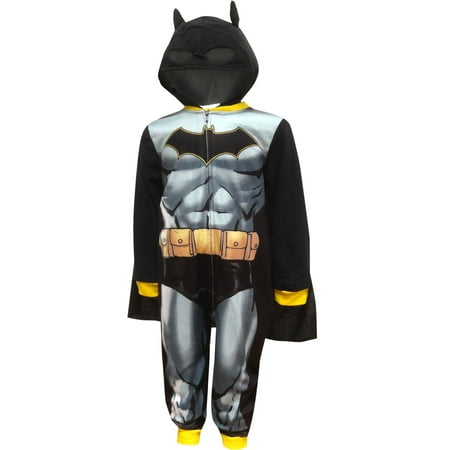 Batman boys' hooded costume fleece pajama blanket