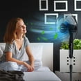 thumbnail image 2 of Vebreda 16 Inches Adjustable Height Fan for Home and Office , Black, 2 of 5