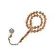 thumbnail image 1 of Smooth Islamic Prayer Bead Necklace 33 Bead For Travel Mosque Visits And Comfortable Grip Religious Meditation Practice Tangerine, 1 of 4