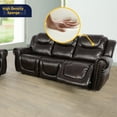 thumbnail image 3 of Ainehome3 Pieces Faux Leather Reclining Configurable Living Room Set, 3 of 5