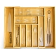thumbnail image 1 of Organizador de Cubiertos de Bambú Bluelander Expandible 33-52 cm con 9 Compartimientos, Organizador para Cajón, 1 of 5
