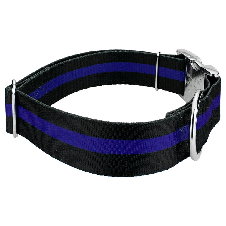 Thin blue 2024 line dog collar