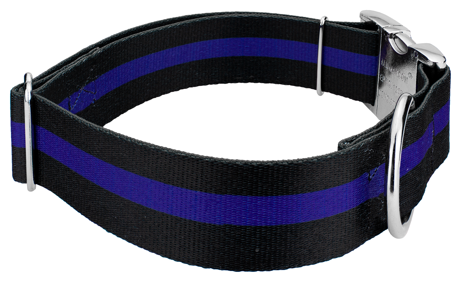 Country Brook Petz® 1 1/2 inch Premium Thin Blue Line Dog Collar, Extra Large - image 4 of 5