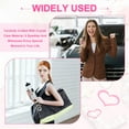 thumbnail image 6 of Uxcell Cute Initial Letter Keychain for Bag Backpack Purse Car Keys Purple Letter E, 6 of 7
