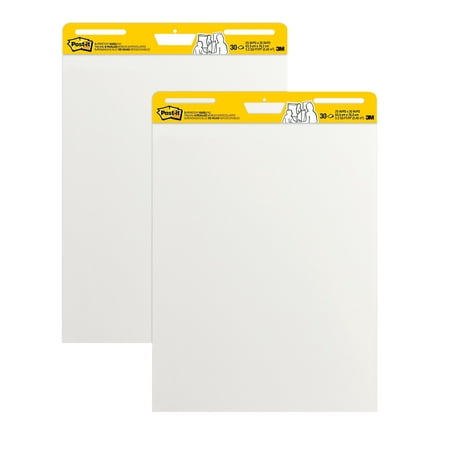 Post-it Super Sticky Easel Pad  25  x 30   30 Shts/Pad  White  2 Pads