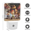 thumbnail image 2 of Max y los Caballeros de la Noche Luz nocturna LED con sensor de anochecer a amanecer para dormitorio, baño, pasillo, escaleras - Lámpara LED nocturna de enchufe, 0.5W - 1 pieza, 2 of 6
