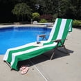 thumbnail image 2 of Superior Cabana Cotton Towel/ Chaise Lounge Chair Cover, Light Grey, 2 of 10