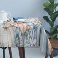 thumbnail image 4 of Thanksgiving Coastal Table Cloth Waterproof Tablecloths, Autumn Pumpkin Coral Blue Starfish Tablecloth Dining Table Cover for Kitchen Party Tabletop Outdoor, Rectangle Tablecloth 60x120 Inch, 4 of 9
