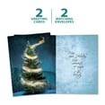 thumbnail image 5 of Tree-Free Greetings Holiday Greeting Card 2 Pack, 100% Recycled Paper, 5x7, Magical Reindeer (GT64271), 5 of 7