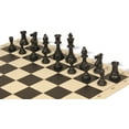 thumbnail image 6 of Standard Club Easy-Carry Plastic Chess Set - Black & Camel Pieces with Vinyl Rollup Board - Black, 6 of 8