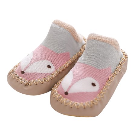 

OVTICZA Baby Toddler Girls Boy Cartoon Slippers Floor Socks Non-Slip Summer First Walkers Shoes White 14