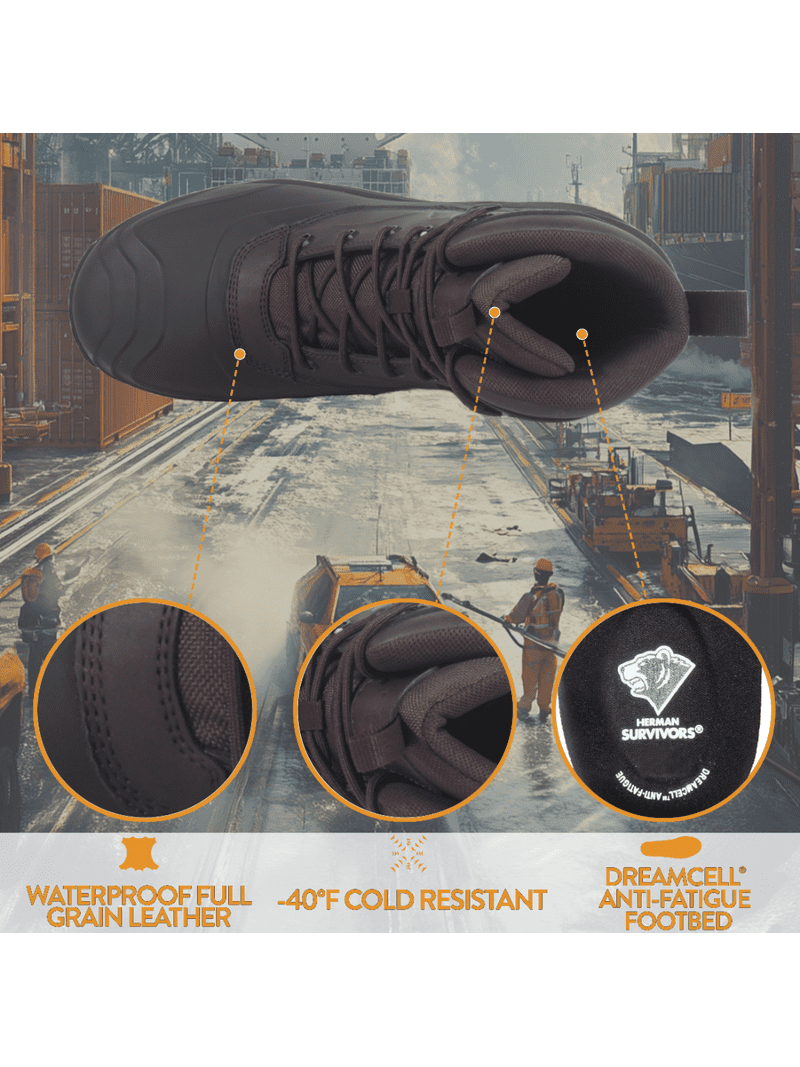 Herman Survivors Men's Freezer Insulated Composite Toe Boots