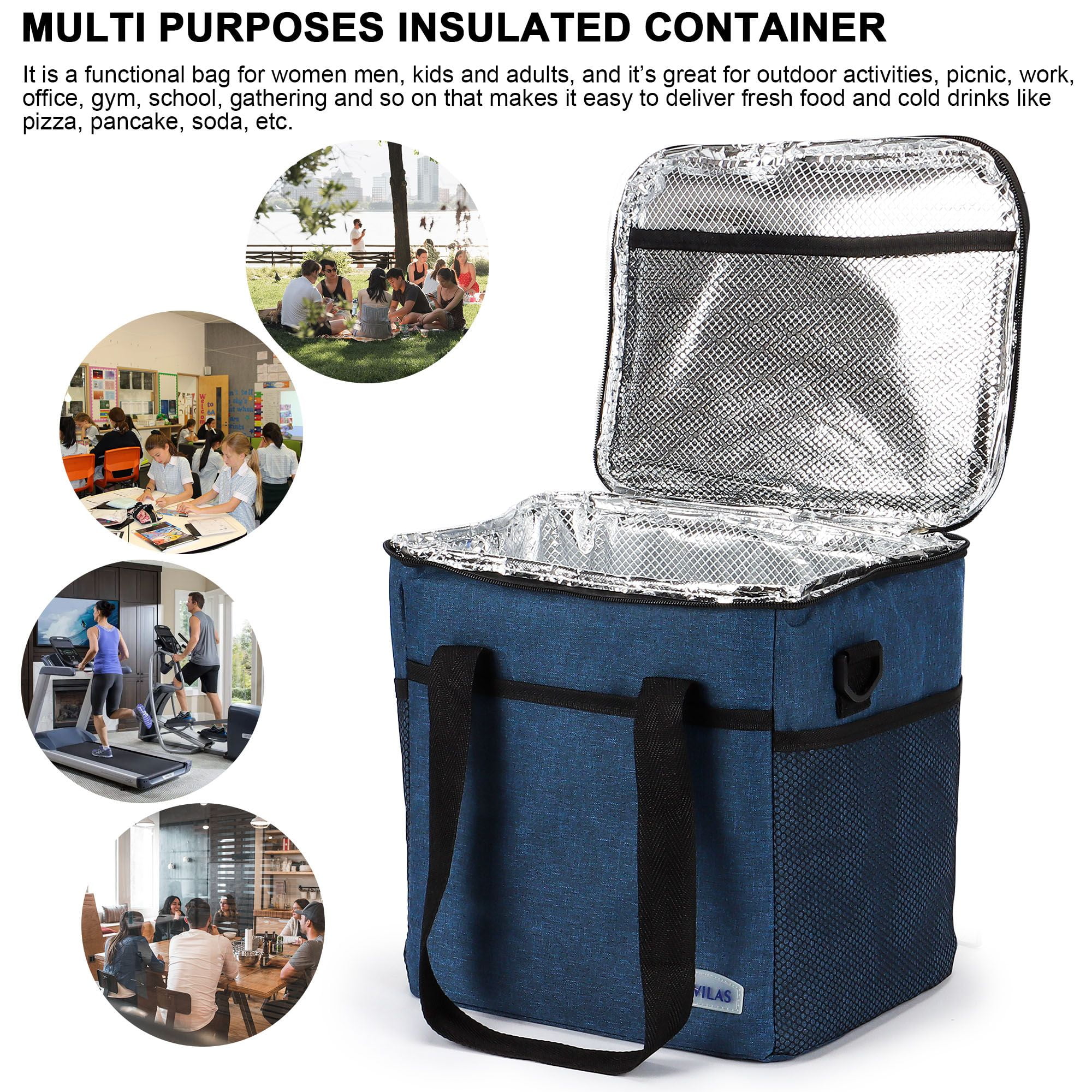Insulated Lunch Bag Adult Dinner Box for Work School Men Women Kids  Leakproof US