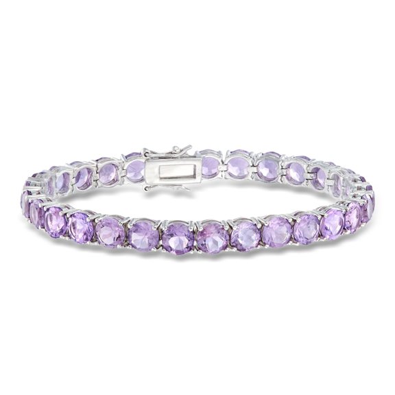 Ross-Simons 20.00 ct. t.w. Amethyst Tennis Bracelet in Sterling Silver, Women's, Adult