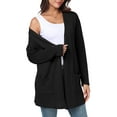 thumbnail image 6 of Gleelist Black Cardigan For Women Casual Lightweight Long Sleeve Open Front Cardigan for Women with Pockets L, 6 of 8