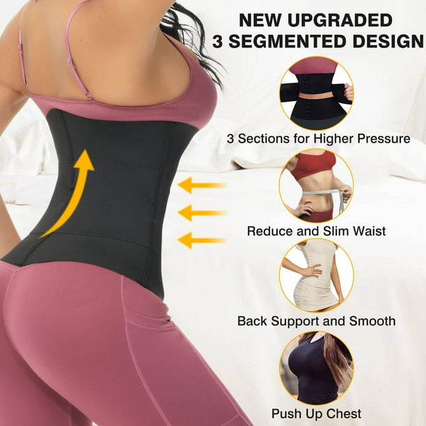 Lilvigor Waist Trainer for Women Lower Belly Fat Waist Cincher Shapewear Short Torso Waist Trimmer Tummy Wrap Belt Workout Girdle Walmart Business Supplies