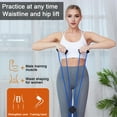 thumbnail image 3 of Meileang Pilates Resistance Band with 4 Loop Grips Chest Expander Stretching Band Muscles Strength Training Elastic Band Home Gym Full Body Workout Equipment, 3 of 7