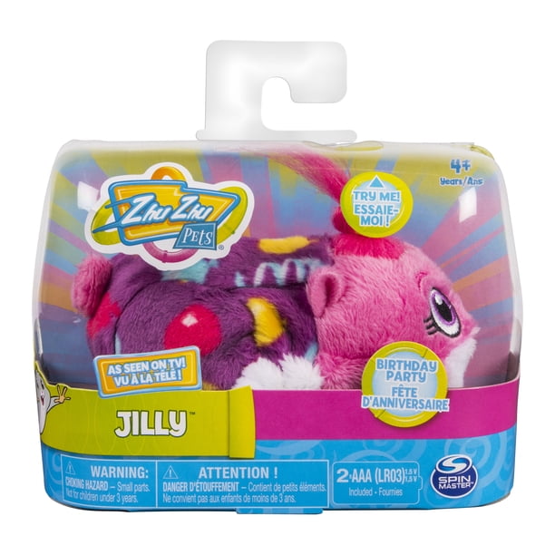 Zhu Zhu Pets Birthday Party Jilly 4 Hamster Toy With Sound And Movement Walmart Com