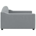 thumbnail image 2 of vidaXL Day Bed Light Grey 100x190 cm Fabric, 2 of 5