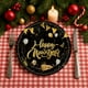 thumbnail image 1 of 20 platos de papel ovalados para Año Nuevo | Vajilla desechable para fiestas en negro y dorado | 2 tamaños para postres y pasteles | Artículos para celebraciones navideñas, 1 of 5