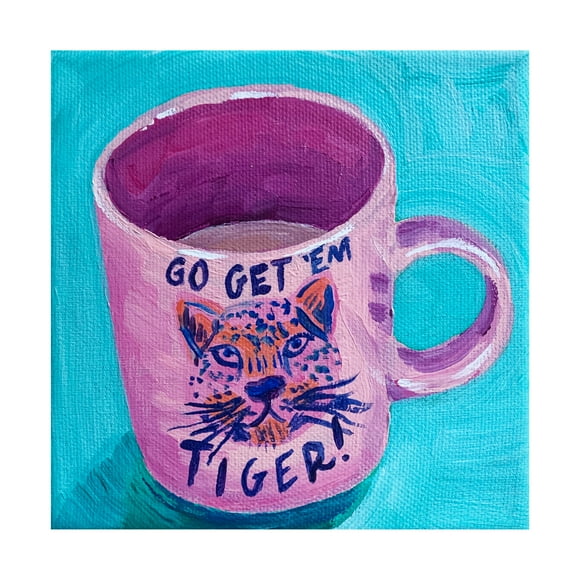 Trademark Fine Art Key and Sea Go Get 'Em Tiger Canvas Wall Art