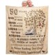 thumbnail image 1 of LHSHID 50th Anniversary Throw Blanket Gifts 50th Golden Wedding for Couple Parents Grandparents Friends Golden 50 Years of Marriage Gift Ideas Throw Blankets 50x60in, 1 of 6