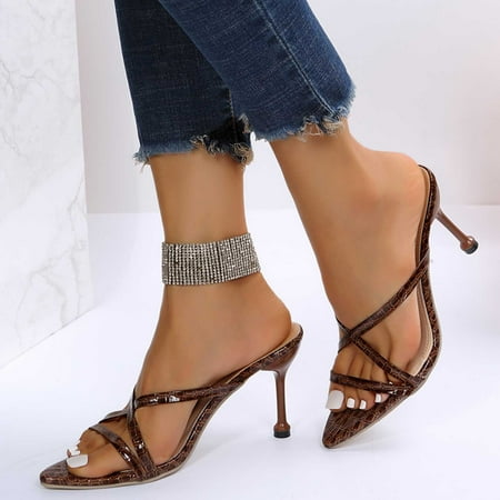 

Lydiaunistar Women s Fashion High Heels Breathable Comfortable Beach Shoes Light Roman Sandals Coffee 7.5()