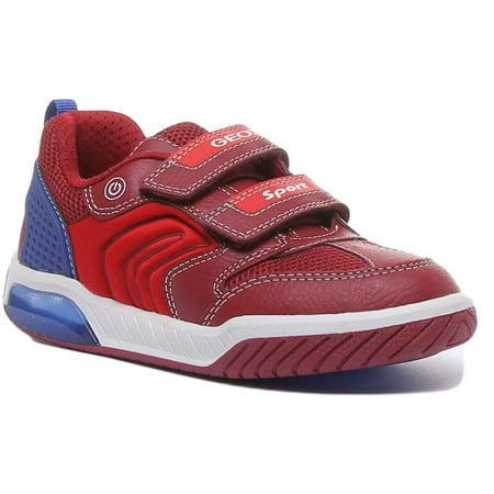 

Geox J Inek B. D Kid s 2 Strap LED Light Soft Sole Sneakers In Red Size 8.5