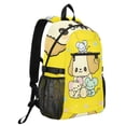 thumbnail image 2 of JIALIOU 14" Laptop Backpack Waterproof Airline Approved Stylish Casual Daypack for Travel Business College Work, Adorable Dog and Mouse, 2 of 8