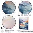 thumbnail image 3 of Designart "Bold And Majestic Blue Mountain II" Abstract Impressionism Floater Framed Wall Decor, 3 of 5