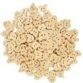 thumbnail image 1 of Wood Buttons, 250pcs Cute Bear DIY Wood Buttons 2 Hole Buttons Sewing Craft Accessory  For Clothing DIY Craft For DIY Crafting, 1 of 8
