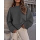 thumbnail image 5 of Suéter PRETTYGARDEN Oversize con textura suave Cuello redondo XL Gris oscuro, 5 of 8