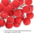 thumbnail image 3 of Uxcell 12mm Artificial Berry, Artificial Holly Berries Faux Frosted Berries with Wire Stems for DIY, Red 30 Pcs, 3 of 5