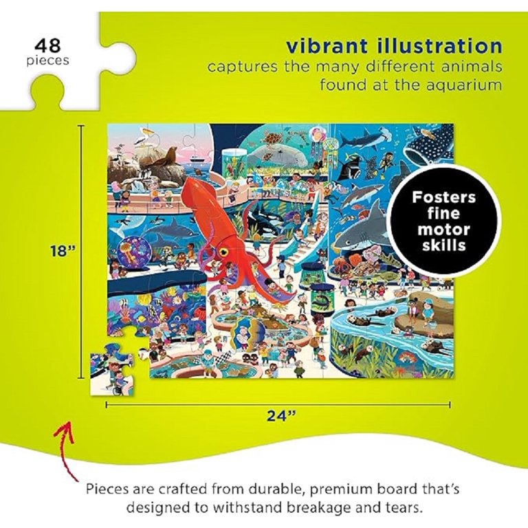 Crocodile Creek 48-Piece Jigsaw Floor Puzzle - Fun Floor Puzzles