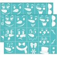 thumbnail image 1 of 2 plantillas autoadhesivas de 28 x 22 cm (11 x 8,6 pulgadas) para serigrafía con diseño de muñeco de nieve y copo de nieve. Plantillas de malla reutilizables con temática navideña., 1 of 7
