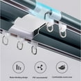 thumbnail image 2 of Heavy Duty Aluminum Ceiling Rail, Double Row Silent Curtain Rod, Sliding Curtain Rod Room Divider for Living Room Bedroom Room Divider, 2 of 7
