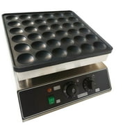 Miumaeov 36 Holes Non-stick Donut Maker Machine Mini Dutch Pancakes Maker Baker Machine Iron 15.94D x 13.38W x 7.28H