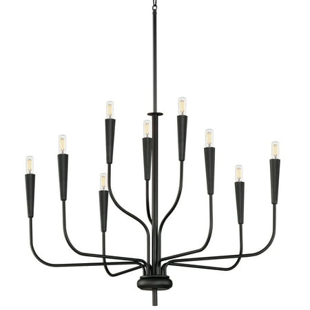 

Maxim 24819 Vela 9 Light 32 Wide Abstract Chandelier - Black